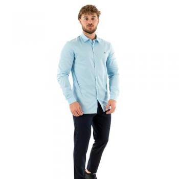 Lacoste Men's Long Sleeve City Shirt - Blue HBP - Size M