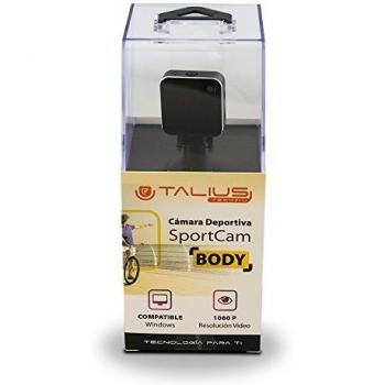 Talius SportCam Body, batería 600mAh 1920x1080 a 30fps Negra