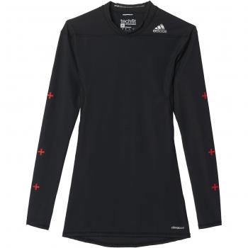 adidas TF Recovery LS - Camiseta para hombre, color negro, talla 2XLT