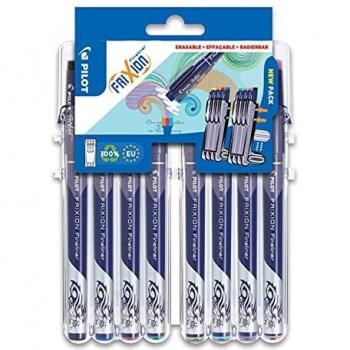 Set de 8 Fineliners Pilot Frixion 0,45 mm borrables multicolor