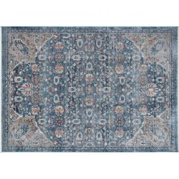 Alfombra decorativa oriental azul 150x80 cm Rosewood