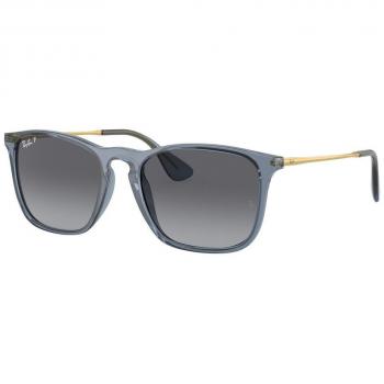Ray-Ban RB4187F Chris Asian Fit 6592T3 Men's Blue Sunglasses Size 54