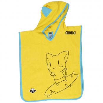 Arena Friends Kids Poncho - Unisex Yellow Bathrobe