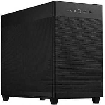 ASUS Prime AP201, MicroATX, 33 Liters, Compatible with Radiators Up to 360mm, Can Hold Video Cards Up to 338mm, Mesh Panels, Toolless Opening, USB Type-C In Front Panel, Black