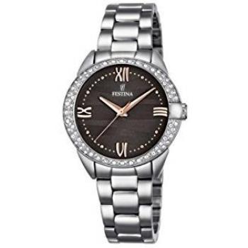 Reloj de mujer Festina F16919/2 de acero inoxidable plateado con diseño especial