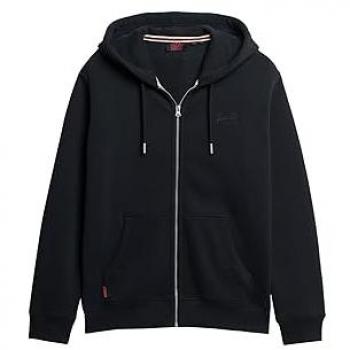 Sudadera con Capucha Superdry Hombre - Essential Logo Full Zip - Color Eclipse Navy - Talla XL