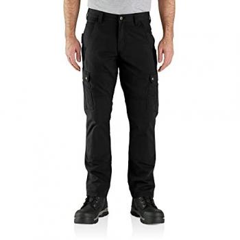 Pantalón Cargo Carhartt Relaxed Ripstop para Hombre - Negro, Talla 36W x 32L