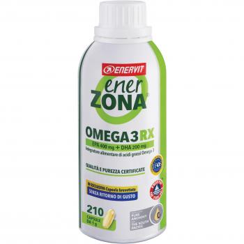 Enerzona Omega 3 RX - Integrador de Ácidos Grasos Omega 3 EPA y DHA, 210 cápsulas de 1g
