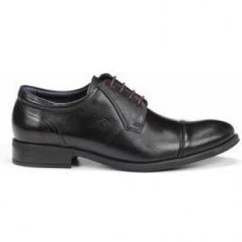 Fluchos Heracles 8412 Zapatos de Cordones Derby para Hombre, Color Negro, Fabricados en Piel con Tecnología Memory Stk