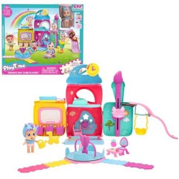 Bebés Llorones Playtime Guardería de Jenna, Casa De Muñecas, Set de Juego con el Personaje Exclusivo de Jenna y Más de 18 Accesorios, Llora Lágrimas de Verdad, Jugu