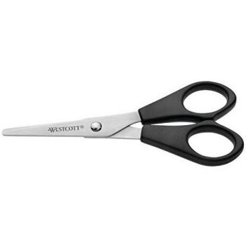 Tijeras de Oficina Westcott 130mm Acero Inoxidable con Agarre de Plástico