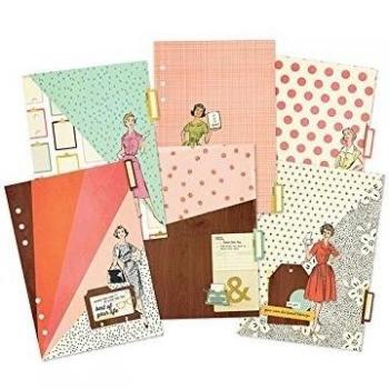 Reset Girl Double-Sided Dividers A5 6/Pkg-Foil Accents