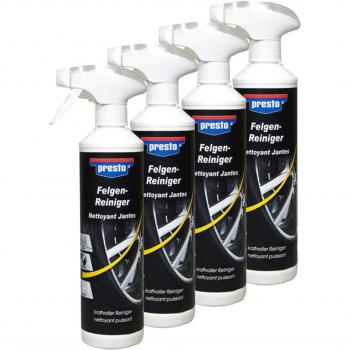 4 x Presto 383328 Llanta limpiador spray 500 ml