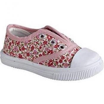 Mejora el Tenis élastiquées bébé fille en Toile, Color Rosa, Talla 26 EU