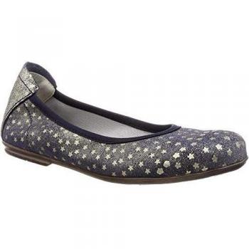 Däumling Girls' Hilde Closed Toe Ballet Flats, Blue