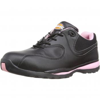 Dickies Ohio - Calzado de protección Mujer, Black/pink, 36 EU