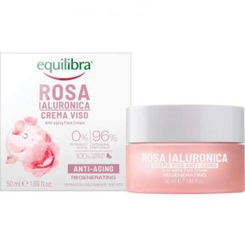 Equilibra Hyaluronic Rose Anti-Aging Face Cream with Damask Rose Extract, 50 ml