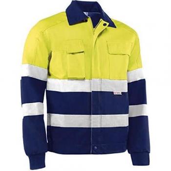 Juba - Chaqueta alta visibilidad poliester algodón -s amarillo marino