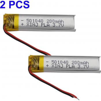 3.7V 200mAh Rechargeable LiPo Battery for GPS Pen, Bluetooth Speaker, and MP3 Devices