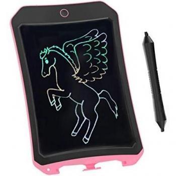 Tablero De Dibujo Y Dibujo Doodle De Juguetes De Mesa Para Niños,BIBOYELF Regalo De Cumpleaños Para Niños De 4-5 Años Tableta De Escritura A Color Con LÁPiz ÓPtico Para Dibujar Rosa01