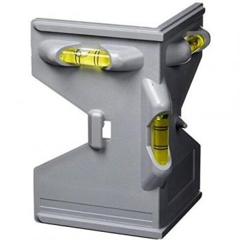 Nivel de burbuja Sola JP para postes - 14 cm - plástico ABS - 2 horizontales y 1 vertical