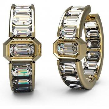 Pendientes Guess Hashtag de acero dorado
