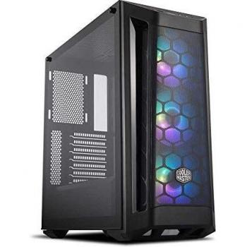 Cooler Master MasterBox MB511 ARGB Caja PC ATX con Panel Frontal Mallado, 3 x 120 mm Ventiladores Preinstalados, Panel Lateral de Vidrio, Configuraciones Flujo de Aire Flexible, ARGB