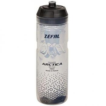 ZÉFAL Bidón Isothermo Arctica 75, 750ml, Unisex Adulto, Plateado y Negro, 750 ml