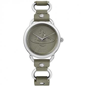 Vivienne Westwood Ladies Quartz Carnaby Watch with Olive Green Dial and Leather Strap