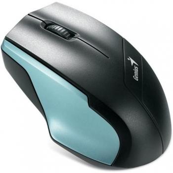 Genius NS-6015 - Ratón (RF inalámbrico, Óptico, Oficina, Negro, Azul, Ambidextro, USB)