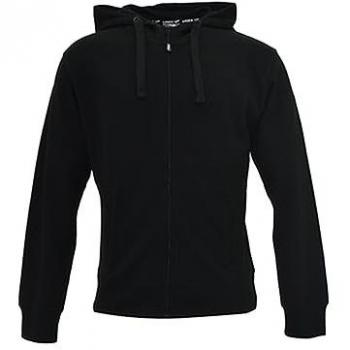 Sudadera con cremallera completa Legea Zippy de algodón negra XL para hombre