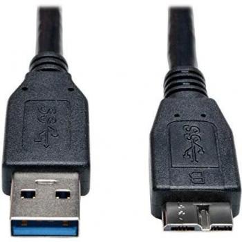 Cable USB 3.0 SuperSpeed A a MicroB Tripp Lite Negro 0,30 m