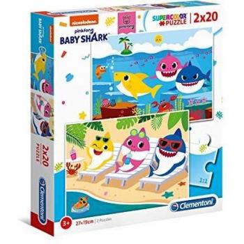 PUZZLE 24777 2X20 BABY SHARK