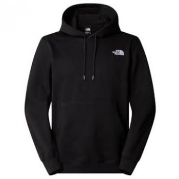 The North Face Men's Essential Black Hoodie - Regular Fit, Size L, 70% Cotton, 30% Polyester