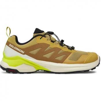 Zapatillas de trail Salomon X-Adventure marrón/amarillo para hombre