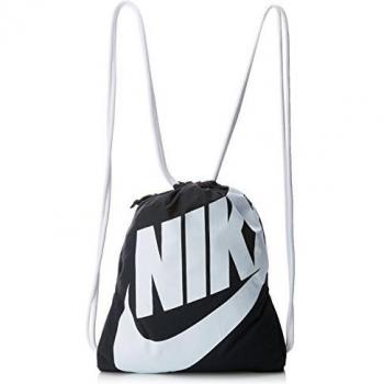 Nike Heritage Gymsack - Bolsa, color Negro / Blanco, talla Única