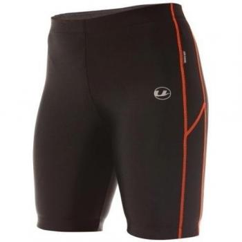 Ultrasport Pantaloncini da Corsa Pantalón Corto, Mujer, Negro/Naranja, XS