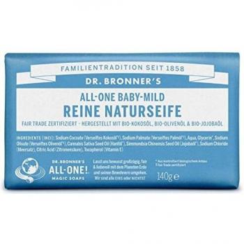 Barra de Jabón Neutro Suave Bebé Dr. Bronner 140g