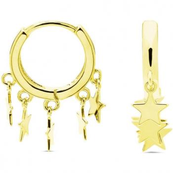 Pendientes Ruthcia Plata De Ley 925 con Detalles en Baño de Oro