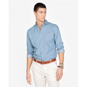 Camisa Harper&Neyer Antibes denim azul claro para hombre