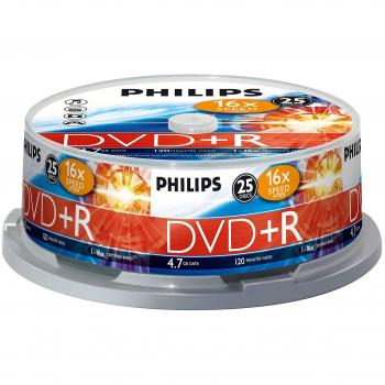 Philips DR 4 S 6 B 25 F/00 DVD+R - Blanco - DVD+R vírgenes