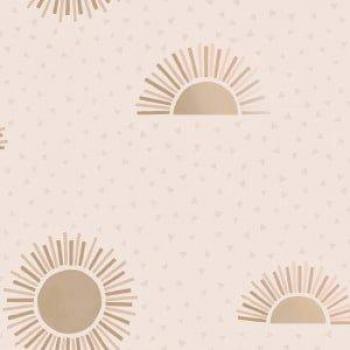 Holden Decor Sunbeam Pink Wallpaper - 10.05m x 53cm, Boho Sunbeam Pink Metallic Non-Pasted Wallpaper (Covers 56 sq. ft.)