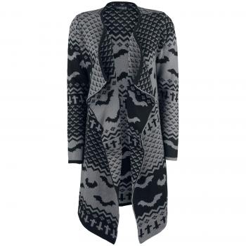 Gothicana by EMP I Dwell In Darkness Cardigan Chica Negro/Gris L