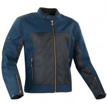 Segura Chaqueta de Moto Oskar Azul Marino - Chaqueta textil para motocicleta, color azul marino, talla S