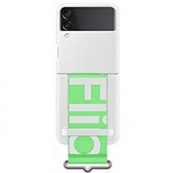 Samsung Galaxy Z Flip3 Silicone Cover with Strap - Official Samsung Case - White