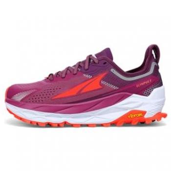 Altra Zapatillas de Trail Running Olympus 5 para Mujer, Color Lila/Naranja, Talla 42