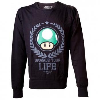 Jersey Nintendo Mushroom Negro Talla L