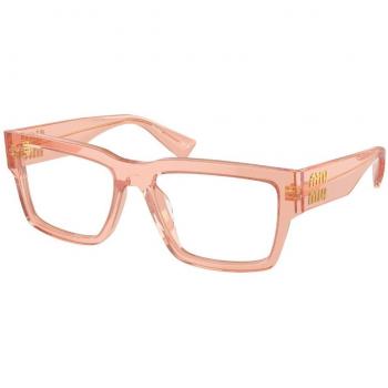 Miu Miu MU02XV 13T1O1 Women's Eyeglasses Brown Size 52 (Frame Only) - Blue Light Block Available