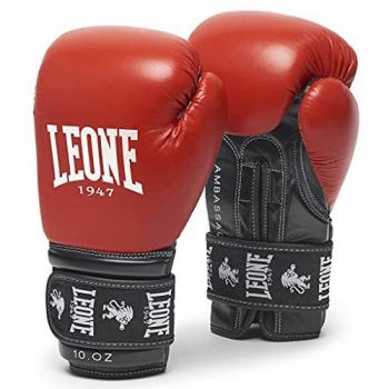 Leone 1947 Ambassador Combat Gloves Red 12 oz Unisex