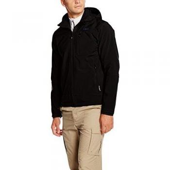 CMP Men's Softshell Jacket with Removable Hood - Black